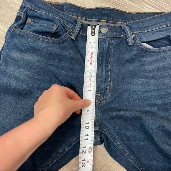 Levi's Mens 541 Athletic Fit Stretch Jeans Navy Blue Denim Slim Straight 32x31 - Picture 10 of 12